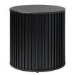 Tavolino Sienna MDF / Acciaio / Impiallacciatura in vero legno - Nero