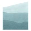 Fotomurale Mild Mounds Tessuto non tessuto - Verde / Bianco - 200 x 250 cm