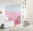 Fotomurale Strawberry Streets Tessuto non tessuto - Rosa / Blu / Lilla - 200 x 250 cm