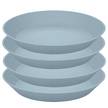 Tiefer Teller Connect Plate 4er-Set Polypropylen - Hellblau