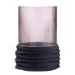 Vaas Groove rookglas - bruin - Hoogte: 20 cm