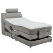 Boxspring Neiras Heldergrijs - 120 x 200cm - Traagschuim