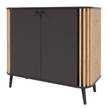 Kast Husby antracietkleurig/Artisan eikenhouten look