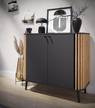 Kast Husby antracietkleurig/Artisan eikenhouten look