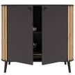 Kast Husby antracietkleurig/Artisan eikenhouten look