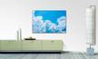 Afbeelding Clouds massief sparrenhout/textielmix - 80 x 120 cm
