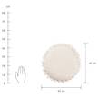 Kissen DAISY Baumwolle / Polyester - Weiß