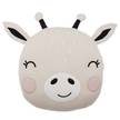 Dekokissen TINY TOWN Giraffe Baumwolle / Polyester - Mehrfarbig