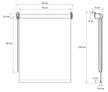 Verdunkelungsrollo Weiß 80x230 cm Weiß