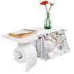 Toilettenpapierhalter FRG175-W Weiß - Holzwerkstoff - 50 x 18 x 17 cm