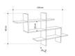 Etagère livre Halic Blanc - Bois manufacturé - 150 x 82 x 22 cm