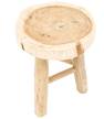 HSM Collection Tabouret Beige - Bois massif - 35 x 35 x 50 cm