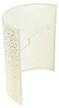 Wandleuchte ALICE Silber - Textil - Metall - 21 x 24 x 11 cm