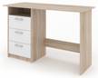 Schreibtisch „Meiko“ Weiß/Sonoma Weiß - Holz teilmassiv - 120 x 50 x 50 cm