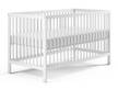 Babybett Leni mit Matratze Gitterbett 70x140 weiß mit Matratze - Weiß - 70 x 84 x 140 cm