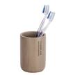 Accessoire-Set Palo (2-teilig) Polyresin / Bambus massiv - Taupe / Bambus