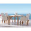 Gartenstuhl Alicante Polyrattan/Teakholz massiv - Alabaster