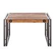 Tavolino MANCHESTER 70 cm Legno massello di acacia/Metallo