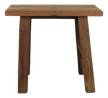 HSM Collection Tabouret Beige - Bois massif - 50 x 45 x 23 cm