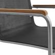 Table & chaises jardin TEAK DELUXE 7 Teck massif / Acier inoxydable