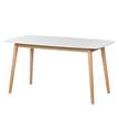Esstisch Bjelland Eiche teilmassiv - Eiche / Weiß - 150 x 80cm