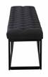 Sitzbank Amun Stoff Schwarz Sitzbank Amun Stoff Schwarz 150 cm schwarz - Schwarz - Breite: 150 cm