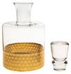 Whisky Dekanter + 2 Tassen SARAH, Set Glas - 10 x 25 x 10 cm