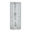 Hoekvitrinekast Amalia II wit - 8 vakken - LED-verlichting - Wit