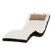 Gartenliege Piacenza Polyrattan Braun