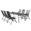 Gartensitzgruppe Palermo (7-teilig) Aluminium/Ergotex