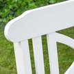 Panca da giardino Eternal Legno massello di acacia - Bianco - Larghezza: 128 cm