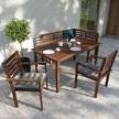 Zitkussens Garden Basic (4-delige set) geweven stof - Grijs