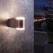 LED-buitenlamp Briones kunststof/aluminium - 2 lichtbronnen - Aluminiumkleurig
