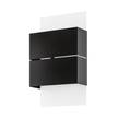 LED-buitenwandlamp Kibea staal - 2 lichtbronnen - Antraciet