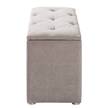 Betttruhe Dogali Velours - Beige