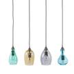 Pendelleuchte Cambo Glas / Eisen - 4-flammig