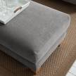 Polsterhocker Cebu Webstoff Grau