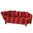 Recamiere Adelaide Webstoff Rot - Armlehne davorstehend links