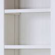 Open kast Doral deels massief acaciahout wit/bruin