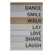 Schild Walk- Weiß Weiß - Holzwerkstoff - 40 x 60 x 3 cm
