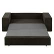 Schlafsofa Latina mit XL Armlehne Basic Chenille - Espresso - Breite: 176 cm