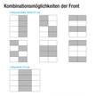 Schwebetürenschrank Quadra (Spiegel) Alpinweiß / Glas Weiß - Breite x Höhe: 315 x 230 cm - 315 x 230 cm