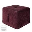 Pouf cubo Piton Velluto - Prugno