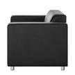 Sofa Oslo (2-Sitzer) Kunstleder Schwarz