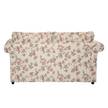 Sofa Rosehearty (2-Sitzer) Webstoff - Creme / Rose
