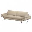 Divano Sharon (2 sedute e mezzo) Vera pelle beige - Nessuna funzione