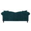 Sofa York (3-Sitzer) Samt Stoff Chepi: Petrol