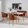 Divano cucina NICHOLAS Similpelle Aken: cognac vintage