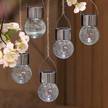Solarleuchten-Set Glasbälle (5-teilig) Edelstahl/Glas - Silber