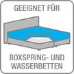 Spannbetttuch Domoline Mischgewebe - Lavendel - 90-100 x 200 cm